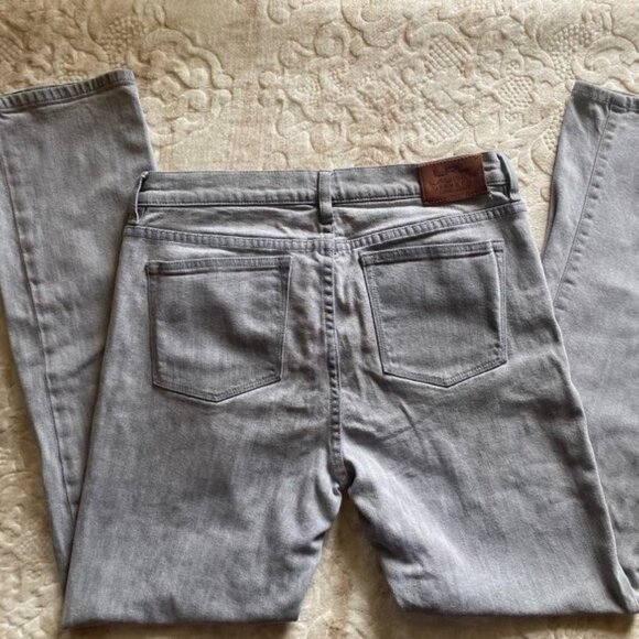 Ralph Lauren LRL soft gray jeans size 10 classic straight - Picture 3 of 6